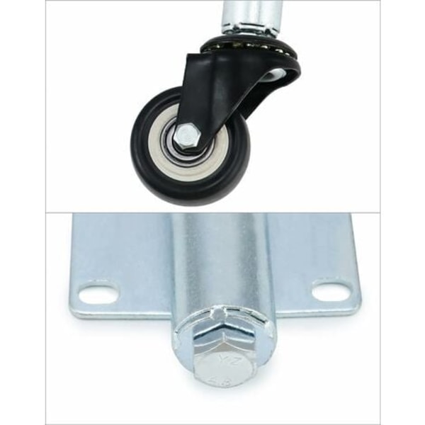 2 stk. rullende hjul med fjeder, hjul til tunge porte -X42-