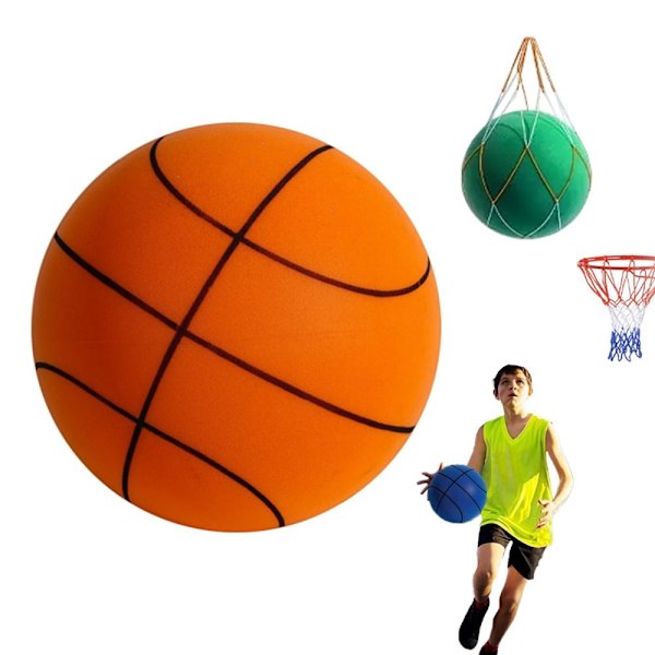 Tyst basketboll studsande basket ORANGE 18CM Orange Orange 18CM