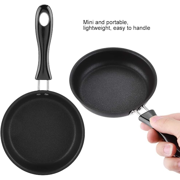 Mini Stekpande 12 Cm Jernpande Non-Stick Belægning - på lager