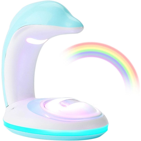 Delfin Regnbue Projektionslampe, Genopladelig USB Regnbue