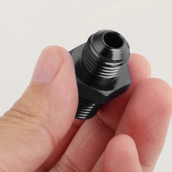 High Performance 6AN Male Flare to 1/4NPT Boss Fitting Adapter - Compatible with Enhanced