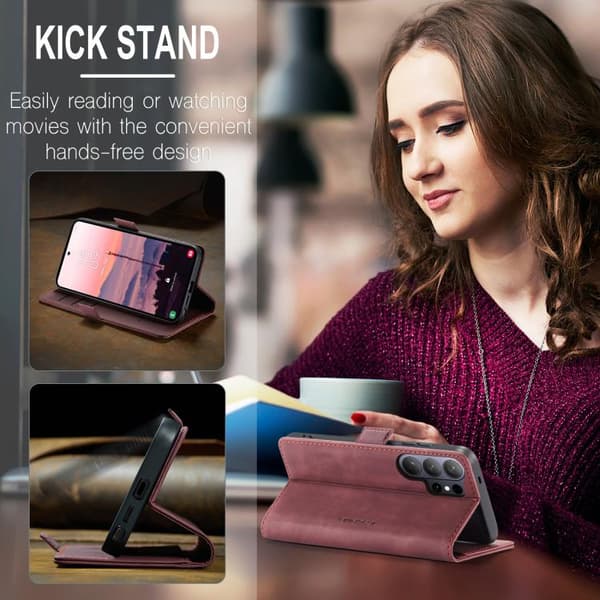 Samsung Galaxy S26 Ultra 5G Case - CaseMe 013 Multifunctional Horizontal Flip Leather Case