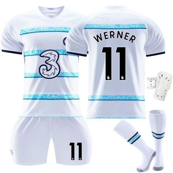 Chelsea F.C. bortaställ 22-23 Kante fotbollströja för barn Mount 19 Mount 19 #2XL