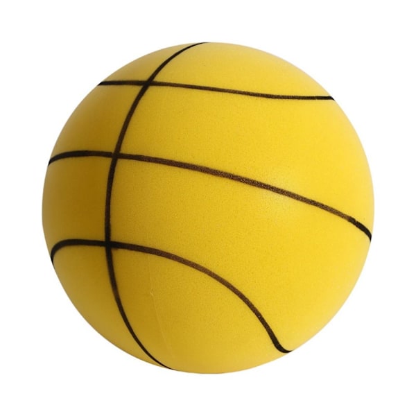 Tyst basketboll studsande basket GUL 21CM Gul Yellow 21CM