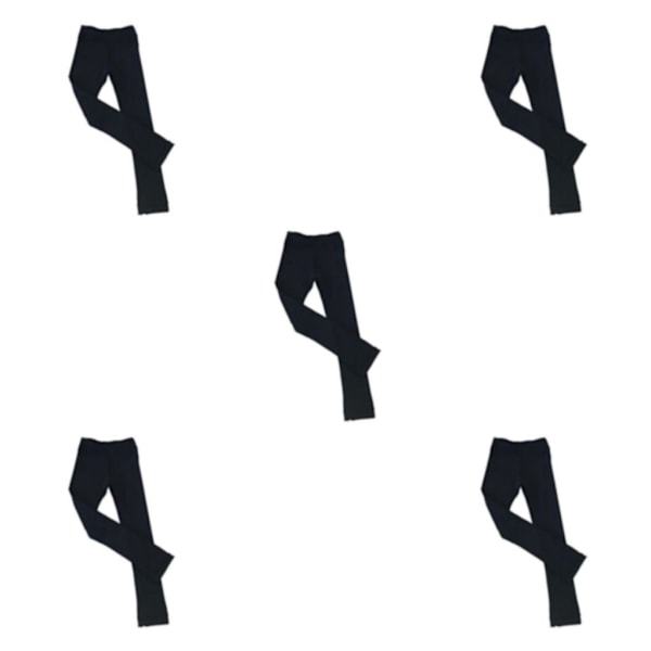 1/2/3/5 Luistelutrikoot Kristallinhohtavat Housut Taitoluistelu Puhtaan Musta 160cm Pure Black 160cm 5PCS