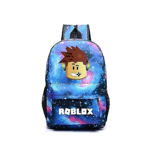 Uusi Roblox-reppu lapsille, kouluun, opiskelijoille, kirjakassi, matkalaukku, lahja Blue pink