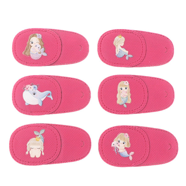 6 stk Amblyopia øyelapp for briller barn voksne late øyelapp Mermaid Left Eye