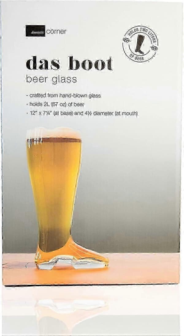 Oktoberfest Boot Mug, 2 Liter Glass For Celebrations