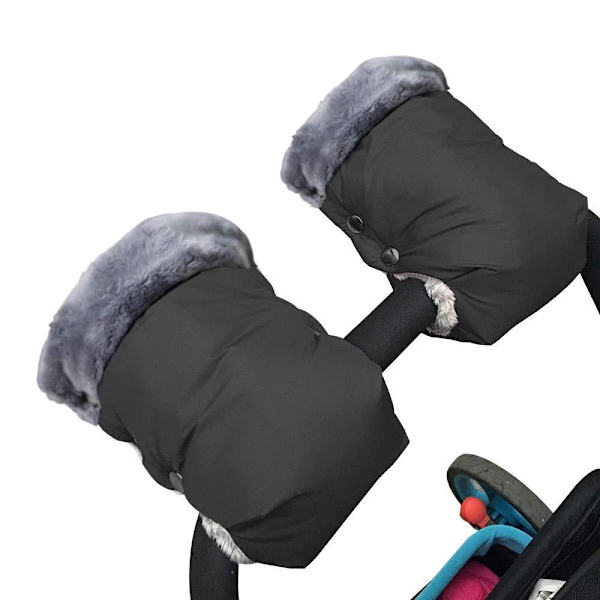 1 Pair Stroller Gloves, Warm Stroller Hand Warmer Gloves black black-FS- black 150