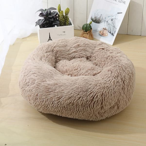 Soft and soothing donut dog bed (Many colors) Grey Grey Grå / 60 cm