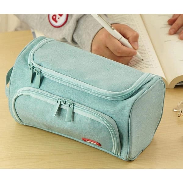 Large Capacity Pencil Case, 3-Layer Storage Design, Multifunctional Pencil Pouch for Students, Practical School Supplies Storage, Perfect for School