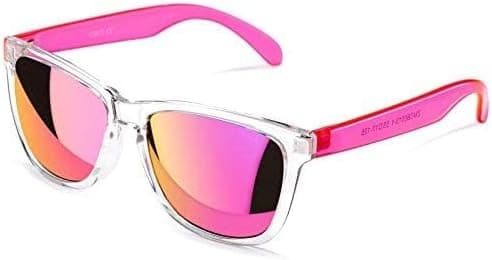 Women's Sunglasses UV400 Mirror Lenses, Suitable for Outdoors, Vacation, Driving Pink Mirrored Lens