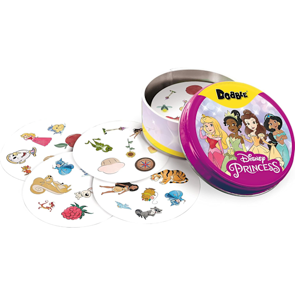 Dobble Disney Princess | Kortspel | Ålder 4+ | 2-5 Spelare | 10 Minuters Speltid