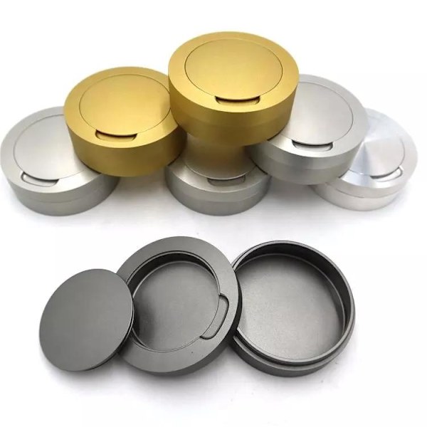Snusboks i aluminium for all snus med oppbevaringsrom Silver Silver