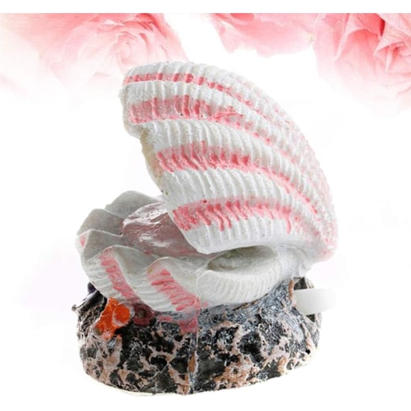 Akvarium Skal Pärla Bubbelsten Luftsten Ornament Terrarium