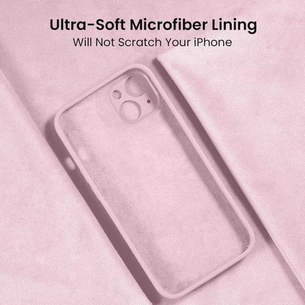 iPhone 15 Pro Max Gummibelagt Matrosa Cover Kamerabeskyttelse Liquid - Rosa