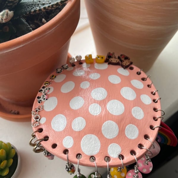 Svampe Ørering Holder Stativ Organizer ROSA