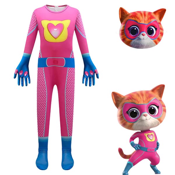 SuperKitties SuperKitty Costume Performance Costume 130cm Pink
