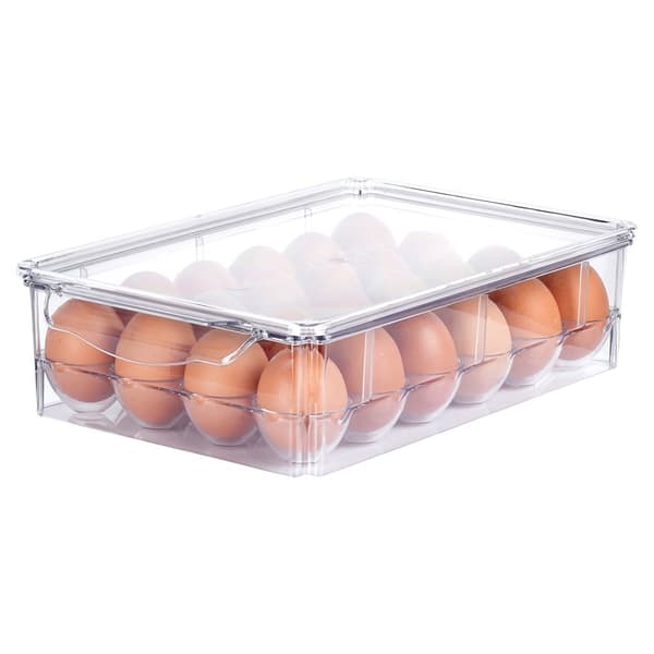 Eggoppbevaring med lokk - Rommer 24 egg 896