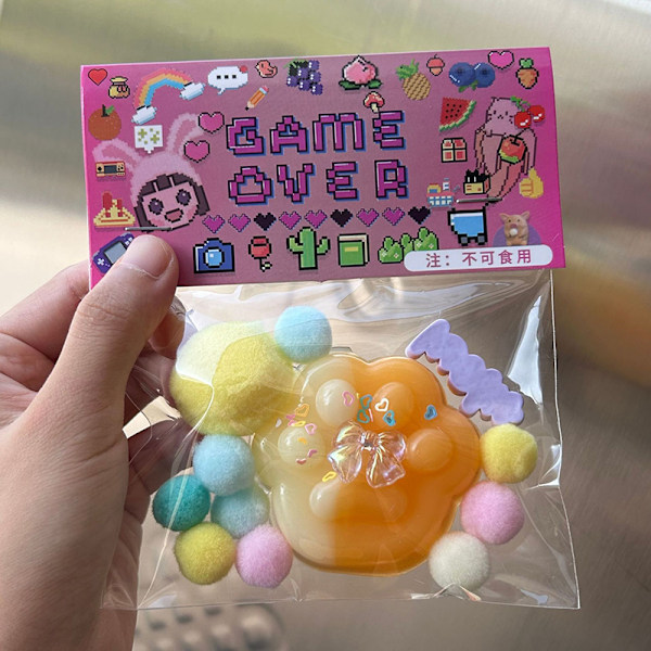 NYA Leke Mini Leker Kawaii Plysch Kattepote Kube Stress Leke H