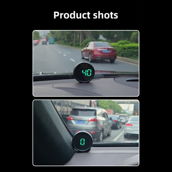 Digital GPS Hastighedsmåler Bil HUD Head Up Display Beidou Dual Chip Måler