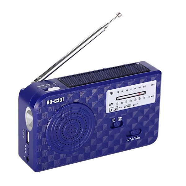 Solcellsdriven Nödradio, Portabel Handvevad Nödradio AM/FM