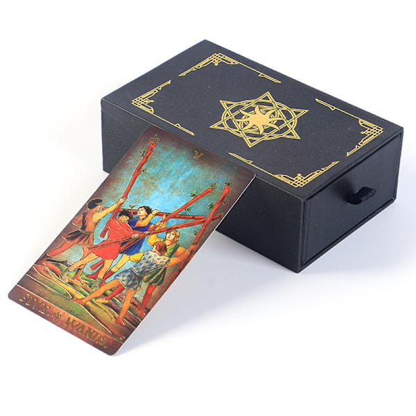 Reunattomat tarot-kortit kultafoliolla