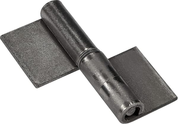 Welded Door Hinges - Metal - Height 82 mm Robust Hinges for Garden Gates and Machinery 2 pcs