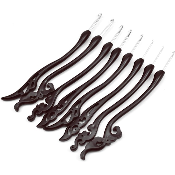 8-delars Sticknålsset, Virknålar, Mjuk Aluminium
