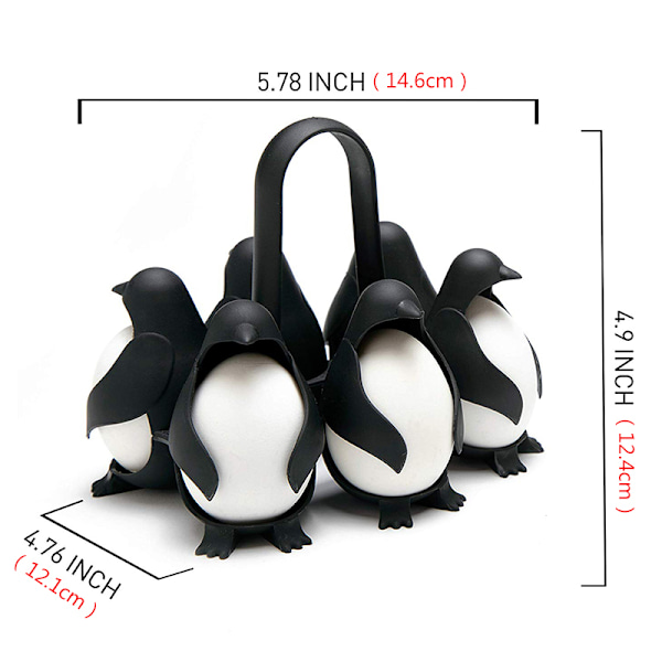 Pingvinformet eggestativ Cooker Egg butik Server for å lage kokte egg