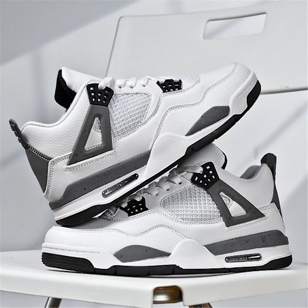 Herre Air 4 Retro Klassiske Skatesko Fitness Basket Casual Arbejde Løb Gåsko Zapatos A4blue_SSDLV 2 Aj4white Lilla 2 Aj4white Lila 4 UK