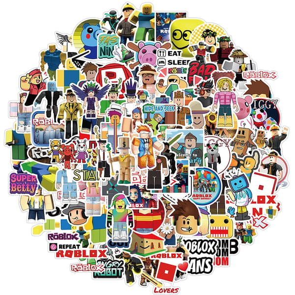 100 stk/sæt Roblox Spil Anime Figur Bagage Kop Notesbog Vandtæt-FS-