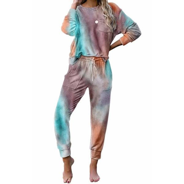 Dam Pyjamas Set Kvinnor Siden Satin Pyjamas Set pJ Set Lång