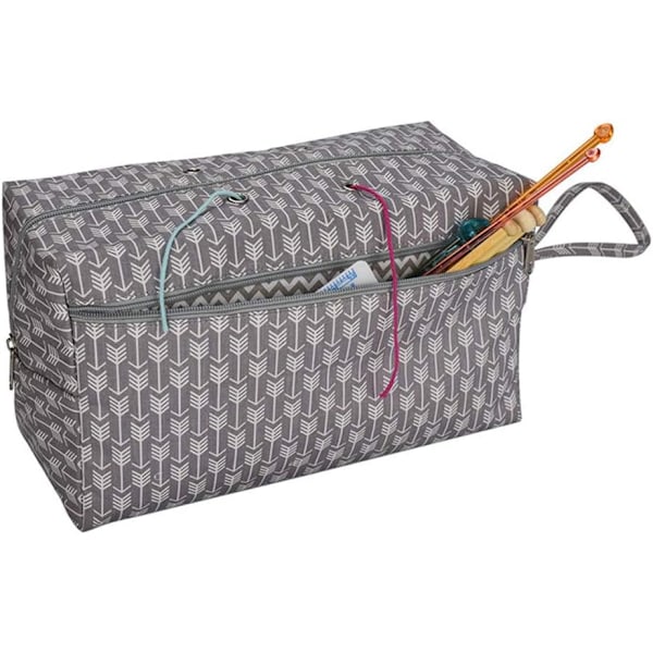 Garnförvaringsväska för stickning, 13 x 11,5 x 21 cm, för garnnystan