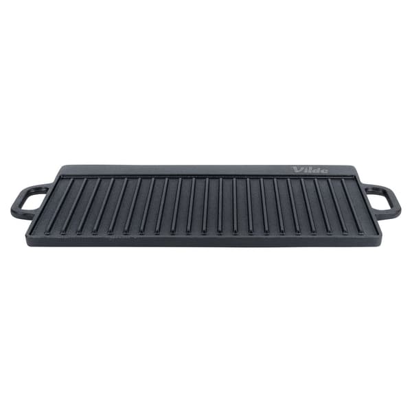 Støbejern dobbelt-sidet grillplade CAST LINE 50,5x23,5 cm-FS- 191