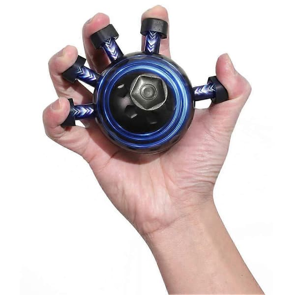 Hand Grip Trainer, Finger Exerciser, Adjustable Resistance Hand Ball Grip Trainer, Home Gym Black