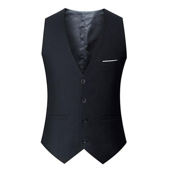 Dressvest for menn, businessdressvest for menn, svart