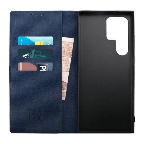Samsung Galaxy S23 Ultra Wallet Casual Magnet Rvelon - Blue Navy