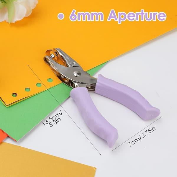 Single Hole Punch 1/4 Inch (6mm) for Home, Office, and School