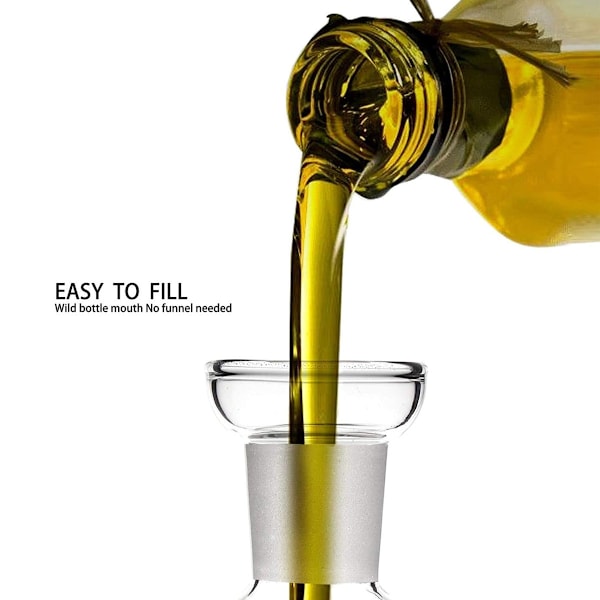 Olivoljedispenser oljeflaska glas droppfri flaskpip-FS-