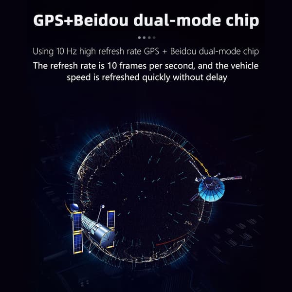 Digital GPS Speedometer Car HUD Head Up Display Beidou Dual Chip Gauge