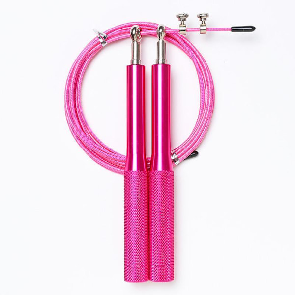 Justerbart stål sjippetov - bedste træning Pink Pink one size
