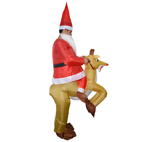 Julkarneval Santa Claus älg uppblåsbar dräkt jul