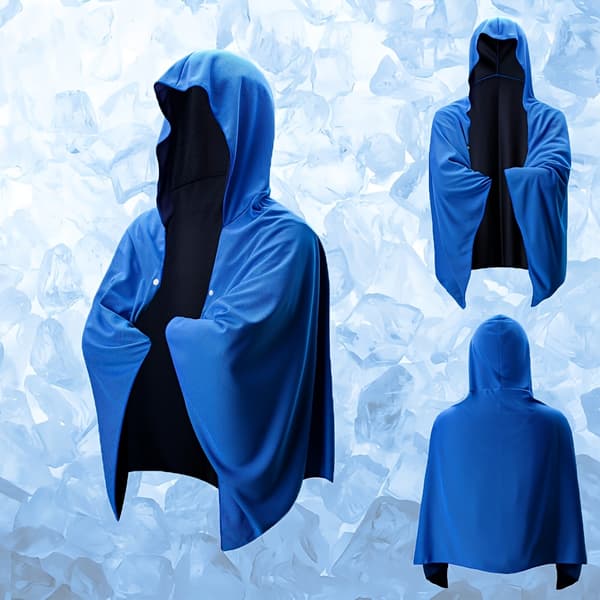Hurtigtørrende kølehåndklæde til camping, cykling, golf, løb og vandreture – letvægts polyester, lyseblå Light Blue