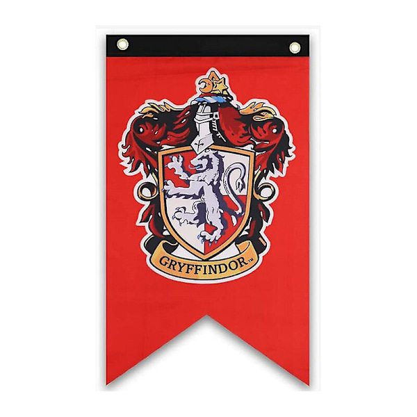 2024, Gryffindor Fødselsdagsfest Tilbehør College Harry Flag Banner Pojker Piger Børn Potter Halloween Dekoration 4stk 75*125 Cm