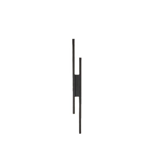 Inomhus LED-vägglampor, 16W Akryl LED-vägglampa Varm, Vägglampor för Sovrum Vardagsrum Korridor Hall-FS5- Black