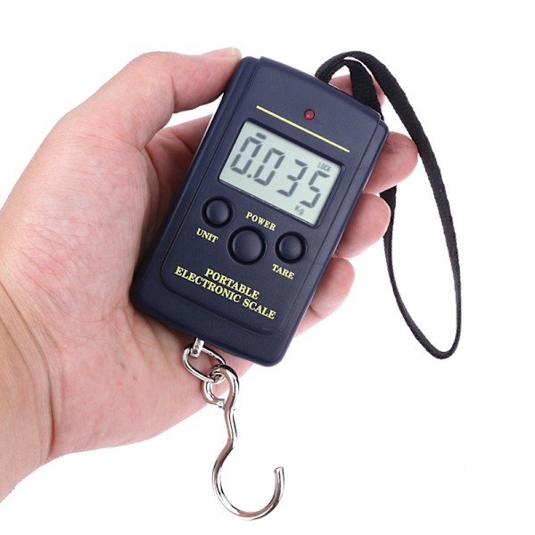 Bærbar digital bagasjevekt Elektronisk koffertvekt Hengevekt Veiebagasjevekt 110 pund/50 kg med sammenleggbar