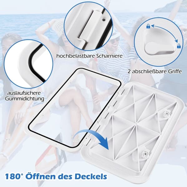 Boat Hatch, 180° Opening, Non-Slip, Waterproof 2900