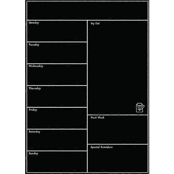 Magnetic Whiteboard Refrigerator Soft Whiteboard Mobile Weekly Planner-FS-