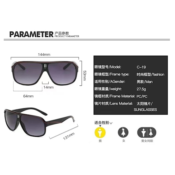 Carrera Ruthenium Pilot Gradient Lens Solbriller for Menn 3